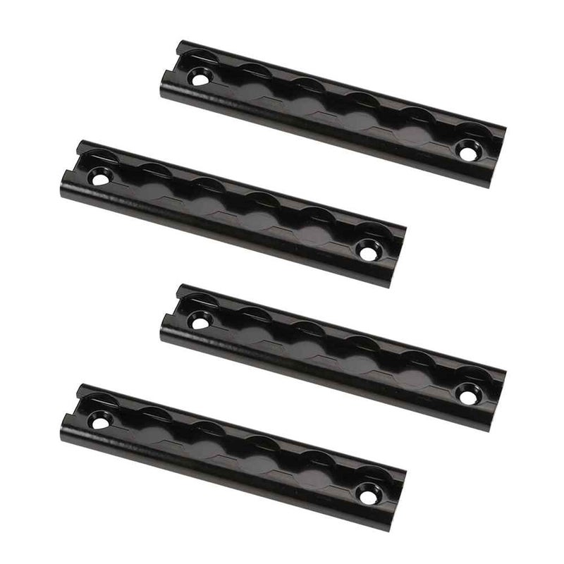 US Cargo Control Black L Track 6 Inch (4-Pack), Black Anodized Aluminum L-Track, Trailer Tie Down Rail for Enclosed Trailers, Utility Trailers, or Truck Beds - Secure Motorcycles, ATVs, Bikes - Image 1